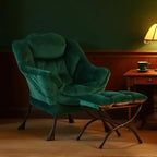 Tiita Lazy Chair with Ottoman, Comfy Leisure Sofa Armchair with Ottoman - Image 8