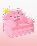 MOONBEEKI Kids Couch Fold Out, Foldable Princess Chair - Image 6