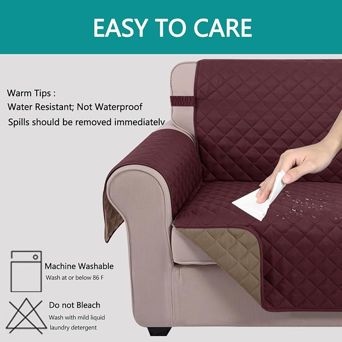 U-NICE HOME Loveseat Sofa Cover - Image 5
