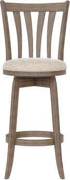 Hillsdale 29.5" Savana Wood Swival Bar Height Stool - Image 10