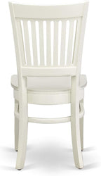 East West Furniture NDVA5-LWH-W 5 Piece Dining Table Set - Image 12