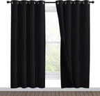 NICETOWN 100% Blackout Window Curtain Panels, Full Light Blocking Drapes by NICETOWN