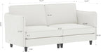 Ball & Cast 74" Mid-Century Modern Loveseat Sofa - Image 2