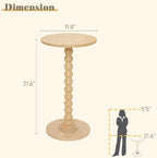 Fultyle Round Side Table, Small Drink Table - Image 3