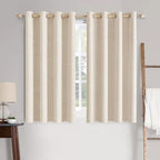 MIULEE 100% Blackout Linen Curtains by MIULEE