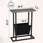 Yusong Narrow Side Table for Small Spaces, Small End Table - Image 3