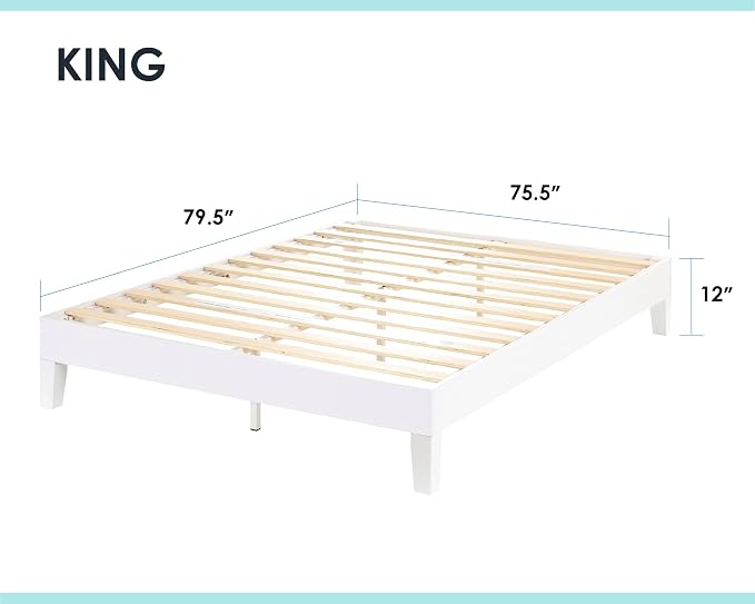 Mellow Naturalista Grand 12 Inch Solid Wood Platform Bed - Image 2