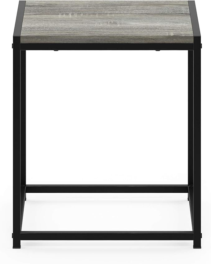 FURINNO Camnus Modern Living End Table, French Oak Grey, 15.75 in x 15.75 in x - Image 6