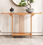 Natural Bamboo Console Table by Unknown