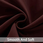 Yakamok Room Darkening Curtains 52x72 inch Length Burgundy Red-Living Room | 2 - Image 4