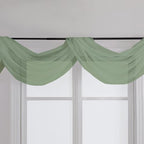 Chyhomenyc Sheer Window Curtains 144 inch Extra Long 2PCS, Airy Scarf Drapes - Image 4