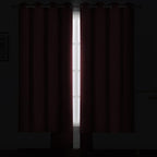 Red Thermal Blackout Curtains/52 x 108 Inch/Set of 2 Panels Room Darkening - Image 3