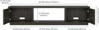 Henn&Hart Fluted TV Stand for TVs up to 78" - Image 2