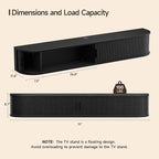 71" Floating TV Stand with Power Outlet - Image 2