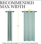 NICETOWN Window Curtain Panels, Thermal Insulated Solid Grommet Blackout - Image 7