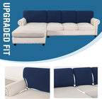 H.VERSAILTEX Backrest Cushion Covers Sectional Couch Back Cushion Covers - Image 7