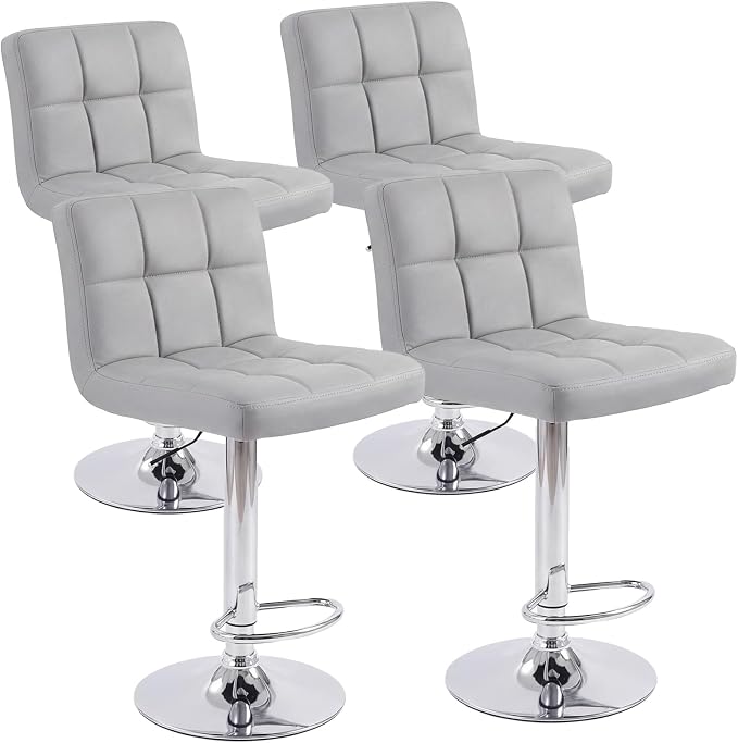 DUMOS Bar Stools Set, 24 inch Counter Height Bar Stools, Upholstered Modern by DumosLifestyle