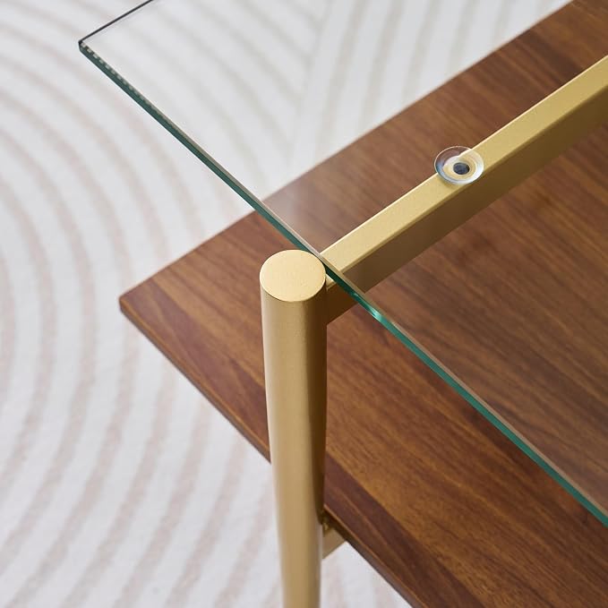 LumFurn Rectangle Coffee Table, Mid-Century Modern Design, L41 W21 x H17 - Image 6