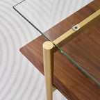 LumFurn Rectangle Coffee Table, Mid-Century Modern Design, L41 W21 x H17 - Image 6