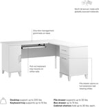 Bush Home 60-Inch L-Shaped Desk - Image 8