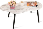 Small Coffee Table Cloud Shape Coffee Tables Unique White Wood Grain Tabletop by FEUFOAM