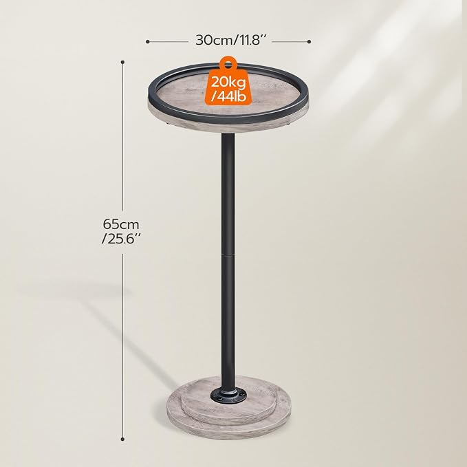 HOOBRO Small Round Side Table, Drink Table, Coffee Martini Table - Image 3