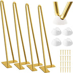 SMARTSTANDARD 16 Inch Hairpin Furniture Legs, 3/8'' Rods Metal Home DIY Projects by SMARTSTANDARD