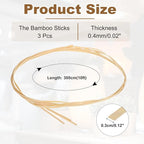 MECCANIXITY 3 Rolls Bamboo Strips - Image 2