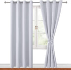 Blackout Curtains for Bedroom, 52 x 84 Inches Long, Window Curtains for Living by Hiasan