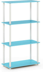 Furinno Turn-N-Tube 4-Tier Multipurpose Shelf Display Rack, Round Tubes - Image 7