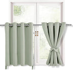 RV Blackout Curtains for Bedroom, 52 x 36 Inches Long Seafoam Green | Thermal by Hiasan