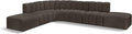 Meridian Furniture 102Brown-S7A Arc Collection Modern | Contemporary Modular by MeridianFurniture