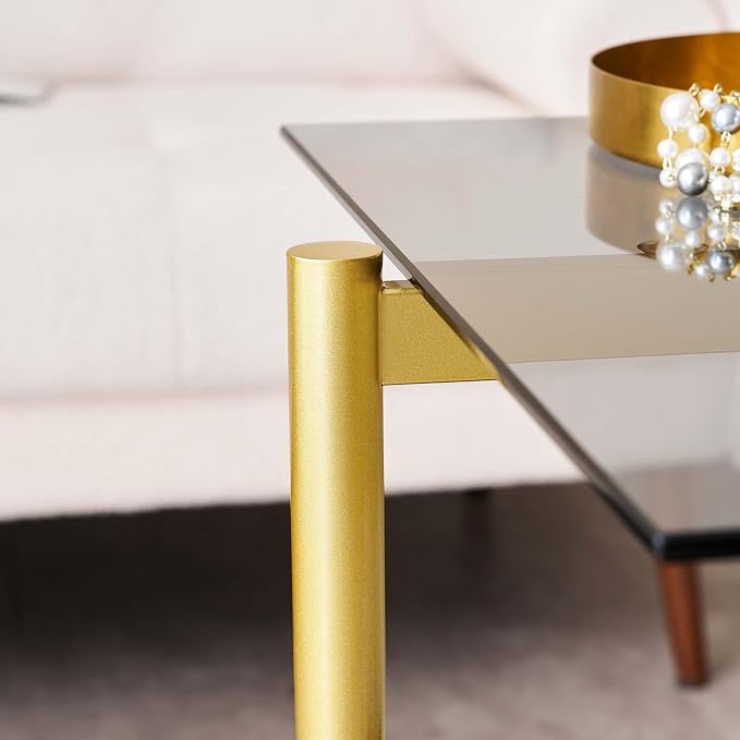 LumFurn Glass End Table, Mid-Century Modern Design Sofa Table, - Image 8