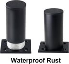 Set of 4 Furniture Legs 3 Inch, Adjustable Aluminum Alloy Cabinet Legs - Image 4