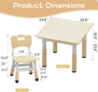 GAOMON Kids Table and 2 Chairs Set - Image 6