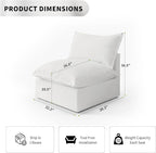 Waterproof Cloud Sectional Couches, Down Filled Sofa - Image 2