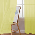 Simplebrand Rod Pocket Top Solid Voile Sheer Curtains - Image 6