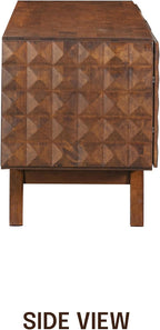 NTC Sapa Mid-Century Modern Solid Wood TV Stand 4-Door Media Console - Image 9