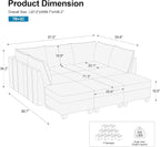 Belffin Modular Sectional Sofa Bed - Image 2