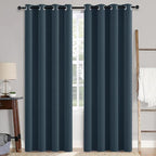 MIULEE 100% Blackout Linen Curtains by MIULEE