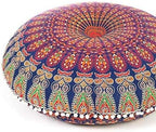 Mandala Floor Pillow Cover Meditation Cushion Seating Throw Hippie Round - Image 2