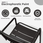 MELLCOM Patio Chairs Set of 2, Small Patio Furniture Set - Image 6