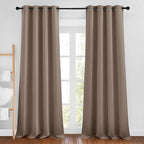 NICETOWN Cappuccino Blackout Bedroom Curtains 96 inches Long, Grommet Thermal by NICETOWN