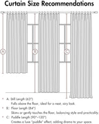 MIULEE Natural Pinch Pleated 100% Blackout Linen Curtains 40x96 Inches | Room - Image 9