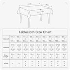 BALCONY & FALCON Rectangle Tablecloth Washable Wrinkle Resistant and Water - Image 2