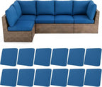 HEBE Outdoor Cushion Covers 12 Pcs, Stretch Patio Sofa Couch Cushion Cover | by HEBE