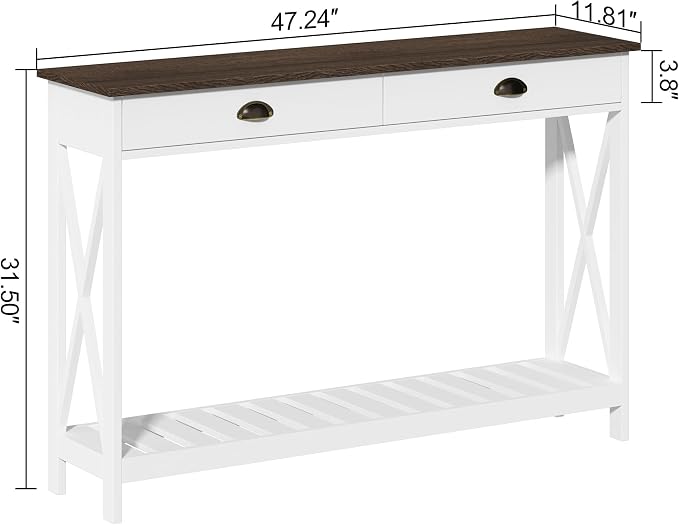 ChooChoo 47" Farmhouse Console Table - Image 2