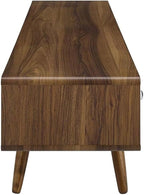 Modway Transmit 70" Media Console Wood TV Stand, 70 Inch, Walnut White - Image 4