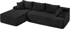 Hobestluk Modular Sectional Sofa Couches L-Shape Couch 3 Seat Modular Sofa - Image 8