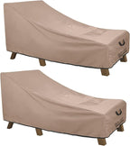 ULTCOVER Waterproof Patio Lounge Chair Cover Heavy Duty Outdoor Chaise Lounge by ULTCOVER